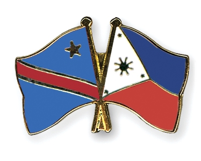 Fahnen Pins Kongo-Demokratische-Republik Philippinen