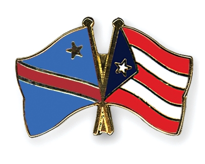 Fahnen Pins Kongo-Demokratische-Republik Puerto-Rico
