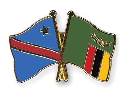 Fahnen Pins Kongo-Demokratische-Republik Sambia