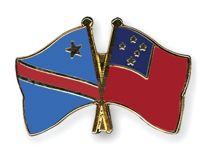 Fahnen Pins Kongo-Demokratische-Republik Samoa