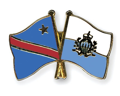Fahnen Pins Kongo-Demokratische-Republik San-Marino
