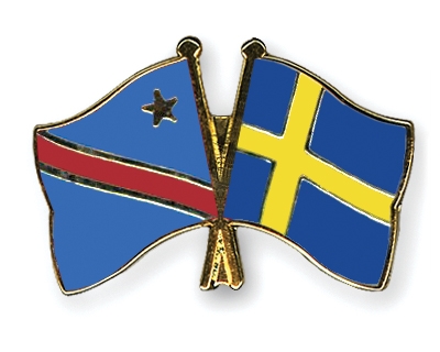 Fahnen Pins Kongo-Demokratische-Republik Schweden
