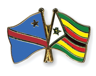 Fahnen Pins Kongo-Demokratische-Republik Simbabwe