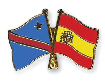 Fahnen Pins Kongo-Demokratische-Republik Spanien