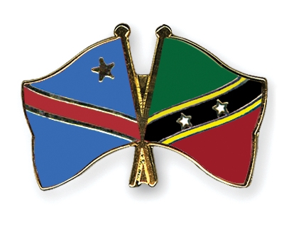 Fahnen Pins Kongo-Demokratische-Republik St-Kitts-und-Nevis