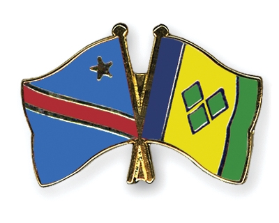 Fahnen Pins Kongo-Demokratische-Republik St-Vincent-und-die-Grenadinen