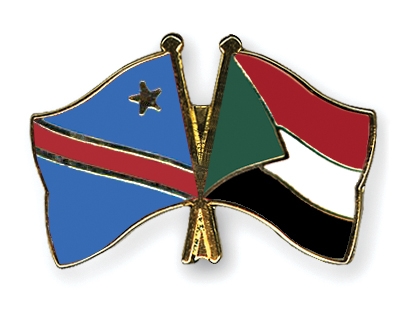 Fahnen Pins Kongo-Demokratische-Republik Sudan