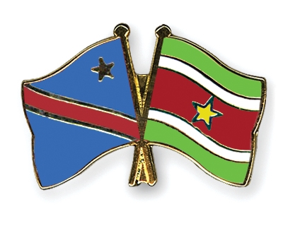 Fahnen Pins Kongo-Demokratische-Republik Surinam