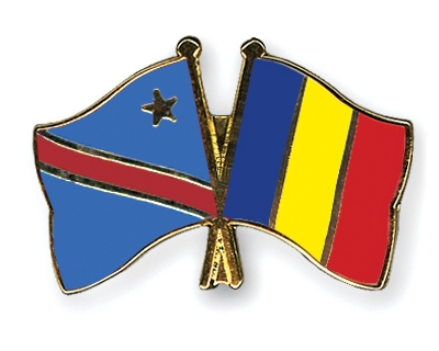 Fahnen Pins Kongo-Demokratische-Republik Tschad