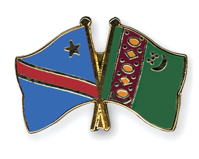 Fahnen Pins Kongo-Demokratische-Republik Turkmenistan