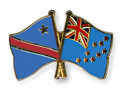 Fahnen Pins Kongo-Demokratische-Republik Tuvalu