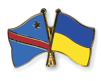 Fahnen Pins Kongo-Demokratische-Republik Ukraine
