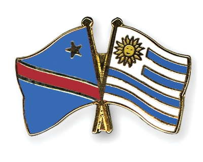 Fahnen Pins Kongo-Demokratische-Republik Uruguay