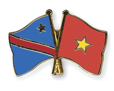 Fahnen Pins Kongo-Demokratische-Republik Vietnam