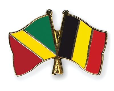Fahnen Pins Kongo-Republik Belgien