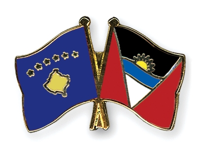Fahnen Pins Kosovo Antigua-und-Barbuda