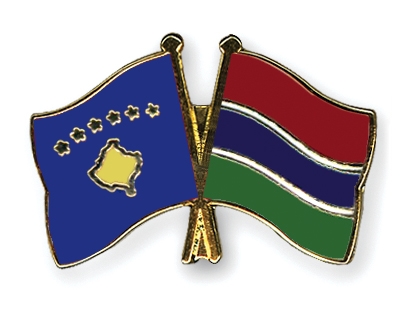 Fahnen Pins Kosovo Gambia