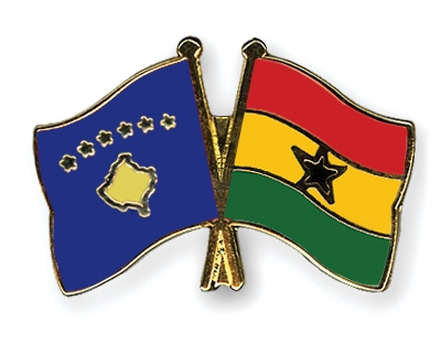 Fahnen Pins Kosovo Ghana