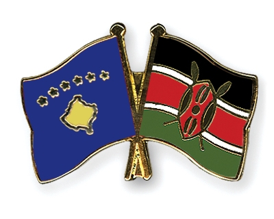 Fahnen Pins Kosovo Kenia