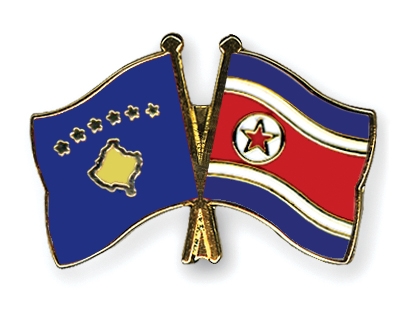 Fahnen Pins Kosovo Nordkorea