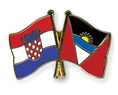 Fahnen Pins Kroatien Antigua-und-Barbuda