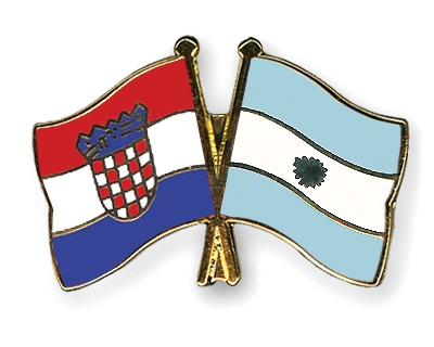 Fahnen Pins Kroatien Argentinien