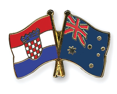 Fahnen Pins Kroatien Australien