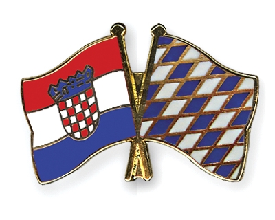 Fahnen Pins Kroatien Bayern