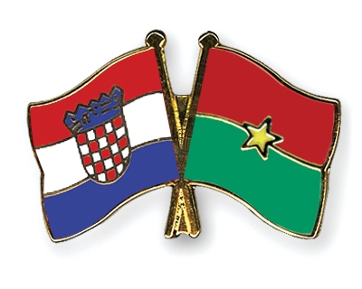 Fahnen Pins Kroatien Burkina-Faso