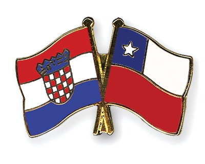 Fahnen Pins Kroatien Chile