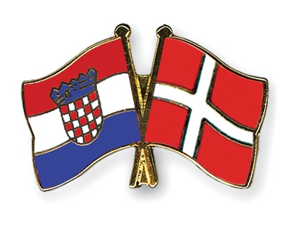 Fahnen Pins Kroatien Dnemark