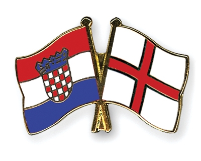 Fahnen Pins Kroatien England