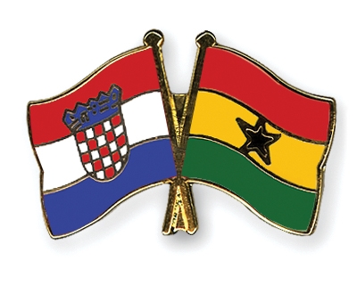 Fahnen Pins Kroatien Ghana