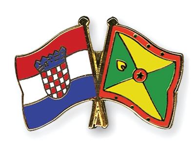 Fahnen Pins Kroatien Grenada