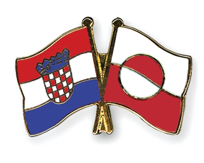 Fahnen Pins Kroatien Grnland