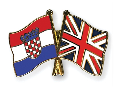 Fahnen Pins Kroatien Grossbritannien