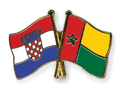 Fahnen Pins Kroatien Guinea-Bissau