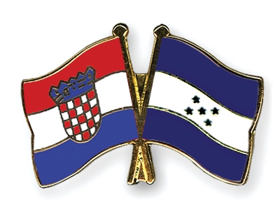 Fahnen Pins Kroatien Honduras