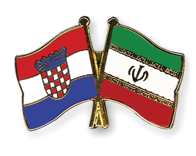 Fahnen Pins Kroatien Iran