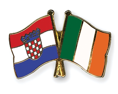 Fahnen Pins Kroatien Irland