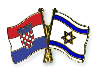 Fahnen Pins Kroatien Israel