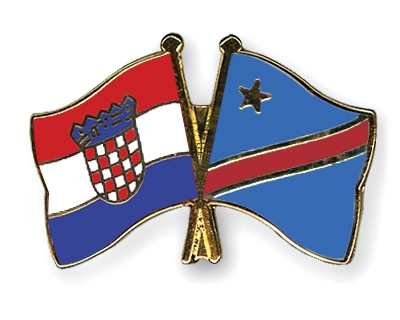 Fahnen Pins Kroatien Kongo-Demokratische-Republik