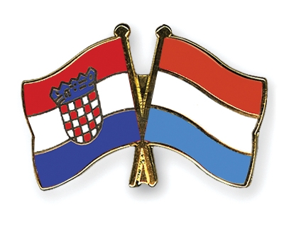 Fahnen Pins Kroatien Luxemburg