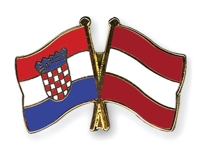 Fahnen Pins Kroatien sterreich