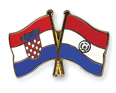Fahnen Pins Kroatien Paraguay