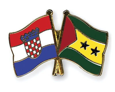 Fahnen Pins Kroatien Sao-Tome-und-Principe