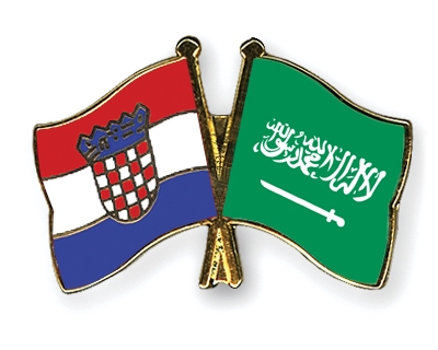 Fahnen Pins Kroatien Saudi-Arabien