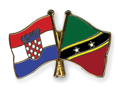 Fahnen Pins Kroatien St-Kitts-und-Nevis