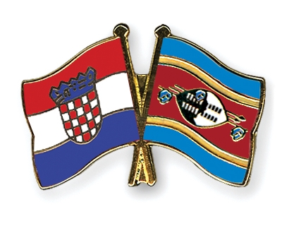Fahnen Pins Kroatien Swasiland
