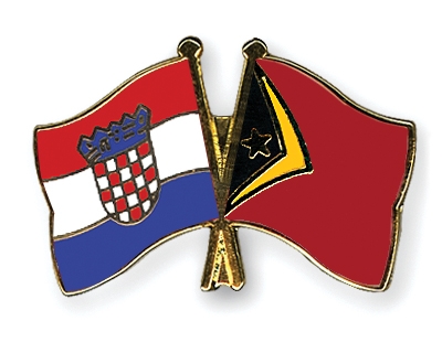 Fahnen Pins Kroatien Timor-Leste